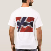 締め、Lutefiskを食べて下さい Tシャツ (裏面)