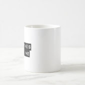 締切は私を楽しませます コーヒーマグカップ (中央)