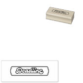 締切プランナースタンプ&アカデミック用インクパッド ラバースタンプ (押印)