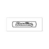 締切プランナースタンプ&アカデミック用インクパッド ラバースタンプ (インプリント)