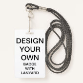 締縄が付いているカスタムでパーソナライズなバッジ バッジ (正面ランヤード)