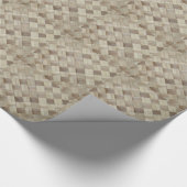 編まれたやしマット ラッピングペーパー (角)