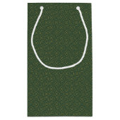 編まれたケルト結び目模様パターン スモールペーパーバッグ (裏面)