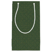 編まれたケルト結び目模様パターン スモールペーパーバッグ (正面)