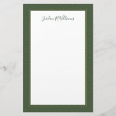 編まれたケルト結び目模様パターン 便箋 (正面)