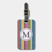 編まれたスタイル ラゲッジタグ (正面縦)