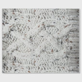 編まれたパターン ラッピングペーパー (フラット)