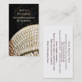 編まれたリードバスケット 名刺 (正面/裏面)