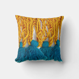 編まれた編みこみの種族のTassles クッション