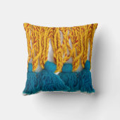 編まれた編みこみの種族のTassles クッション (裏面)