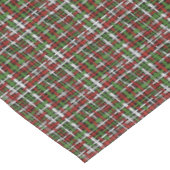 編まれた荒く季節的なバーラップの赤い緑の白 テーブルクロス (アングル)