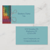 編まれた虹の名刺 名刺 (正面/裏面)