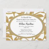 編まれた退職の夕食の招待状 招待状 (正面)