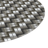 編まれた金属パターン カッティングボード (角)