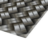 編まれた金属パターン カッティングボード (角)