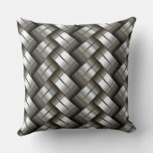 編まれた金属パターン クッション (裏面)