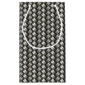 編まれた金属パターン スモールペーパーバッグ (裏面)