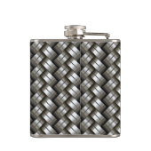 編まれた金属パターン フラスク (裏面)