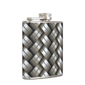 編まれた金属パターン フラスク (右)