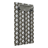 編まれた金属パターン ミニクリップボード (アングル)