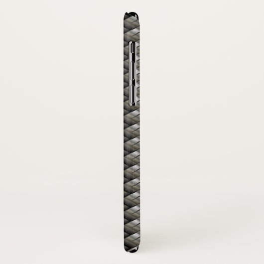 編まれた金属パターン Case-Mate iPhoneケース (裏面/左)