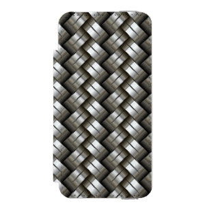 編まれた金属パターン iPhone SE/5/5sウォレットケース