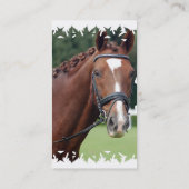 編みこみの馬の鬣の名刺 名刺 (裏面)