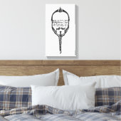 編みひげ キャンバスプリント (インサイチュ (寝室))