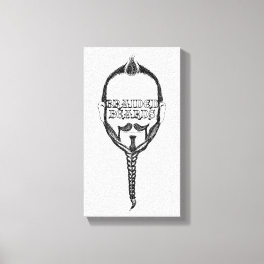 編みひげ キャンバスプリント (正面)