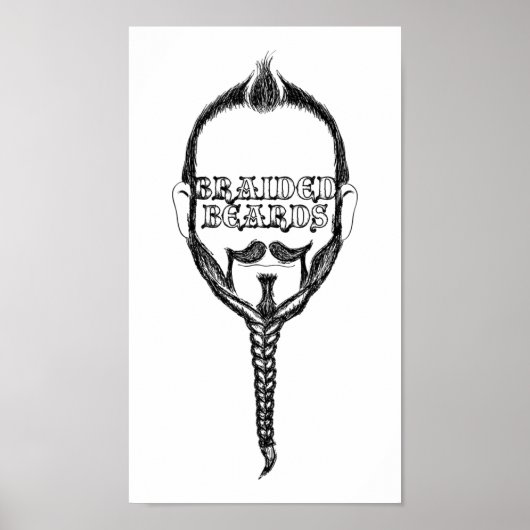 編みひげ ポスター (正面)
