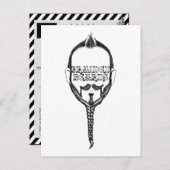 編みひげ ポストカード (正面/裏面)