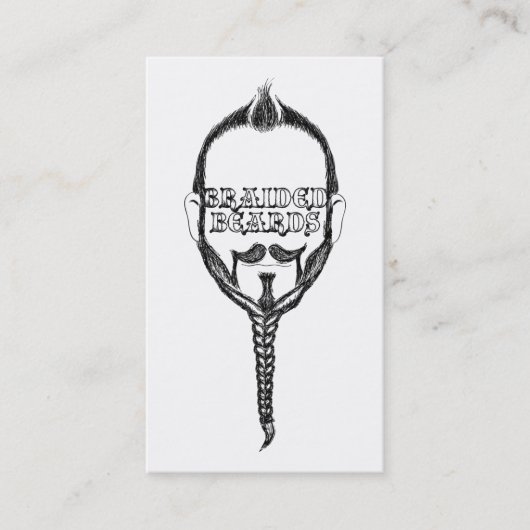 編みひげ 名刺 (正面)