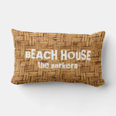 編みウィッカーパターン ランバークッション (裏面)