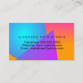 編みカラフルヘアスタジオサロン編み 名刺 (裏面)