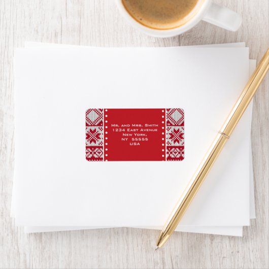 編みクリスマス ラベル (インサイチュ)