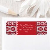 編みクリスマス ラベル (インサイチュ)