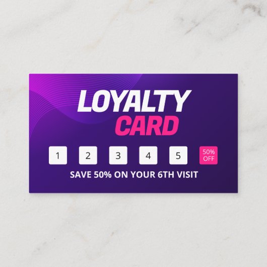 編みモダンサロンヘアエクステンション編みウィッグ ロイヤリティカード (裏面)