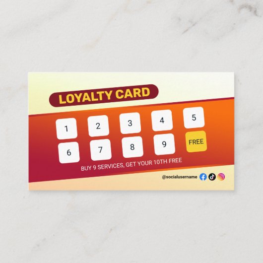 編みモダンサロン編みスタイリストヘアスタイリスト ロイヤリティカード (裏面)