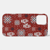 編みヴィンテージの継ぎ目無し装飾模様 Case-Mate iPhoneケース (裏面 (横))