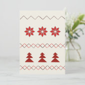 編み模様のグリーティングカード シーズンカード (スタンド正面)