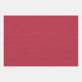 編み模様のシンプルな赤いクリスマスホリデー ラッピングペーパーシート (正面2)