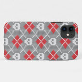 編み模様(スカル) Case-Mate iPhoneケース (裏面(横))