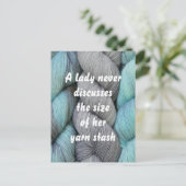 編み物おもしろいはがき ポストカード (スタンド正面)