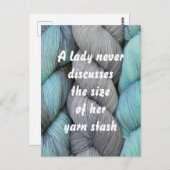 編み物おもしろいはがき ポストカード (正面/裏面)