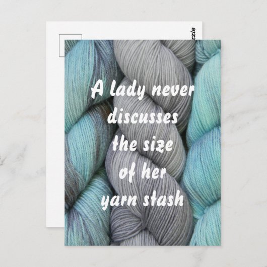 編み物おもしろいはがき ポストカード (正面/裏面)