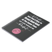 編み物おもしろいギフトのクラフター編み物趣味 ノートブック (左側)