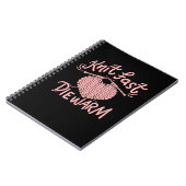 編み物おもしろいニッター ノートブック (左側)