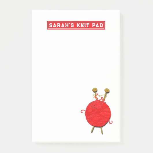 編み物おもしろいニッター ポストイット (正面)