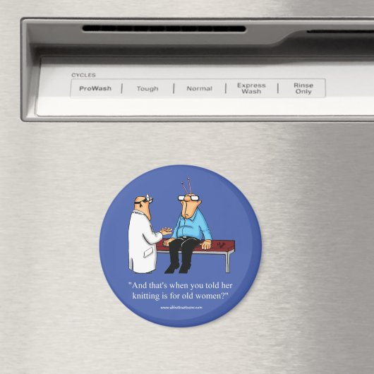 編み物おもしろいユーモア磁石の好意 マグネット (インサイチュ (食洗機))
