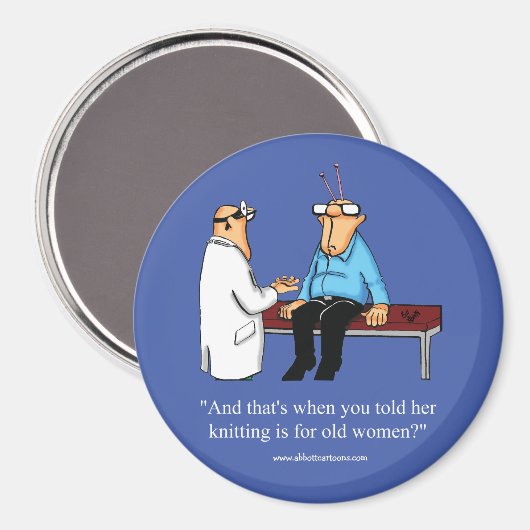 編み物おもしろいユーモア磁石の好意 マグネット (正面/裏面)